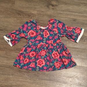 Matilda Jane Pink and Blue Floral Dress